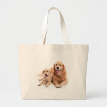 Golden Retriever Buddies Tote Bags