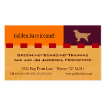 Golden Retriever / Dog Services Business Card