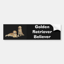 Golden Retriever Father & Son Bumper Sticker