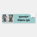 Golden Retriever Goldens Rule Bumper Sticker