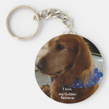 Golden Retriever Keychain