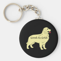 Golden Retriever Keychain