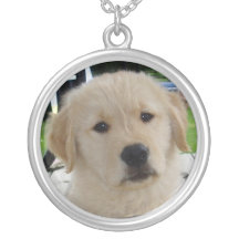 Golden retriever puppy necklace