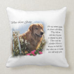 Golden Retriever Summer Garden Pillows