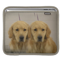 Golden Retriever Twins iPad Sleeve