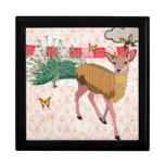 Golden Rose Deer & Peacock Pink  Gift Box