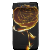 Golden Rose Designed with Vector Software Droid RAZR Covers