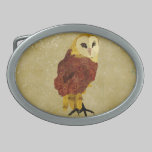 Golden Ruby Owl  Belt Buckle belt buckles