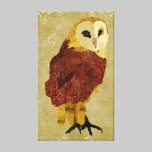 Golden Ruby Owl Canvas canvas prints