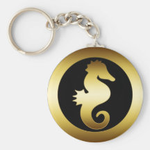 GOLDEN SEAHORSE KEY CHAIN