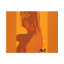 GOLDEN SEDUCTION BY AES STRETCHED CANVAS PRINTS