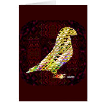 Golden Show Racer Pigeon Card