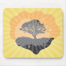 Golden Sky Mouse Pads