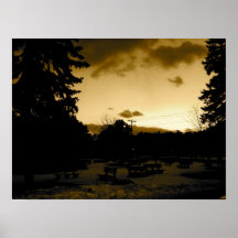 Golden Sky Poster