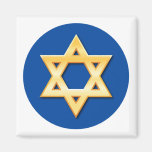 Golden star of David magnet
