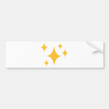 Golden Stars Bumper Sticker
