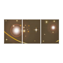 Golden Stars Canvas Print
