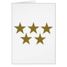 Golden Stars Greeting Cards