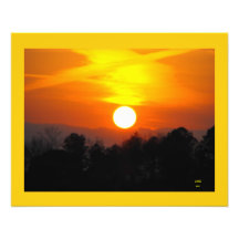 Golden Sunset Photo Art