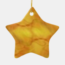 Golden Swirl Star Ornament