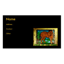 Golden Tiger Business Card Template