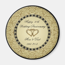 Golden Wedding Anniversary Magnet