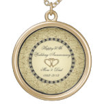 Golden Wedding Anniversary Necklace