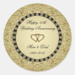 Golden Wedding Anniversary Sticker
