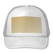 Golden Yellow Carbon Fibre Patterned Hat