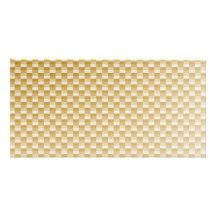 Golden Yellow Carbon Fibre Patterned Picture Card