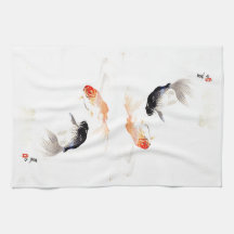 Goldfish Hand Towels