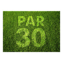 Golf 30th Birthday Party Personalised Invitation