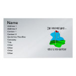 golf and retirement business card templates