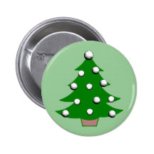 Golf Ball Christmas Tree Pin