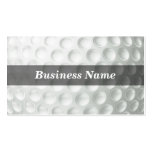 Golf Ball (Closeup) Business Card Template