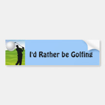 Golf Ball Coming at You Bumper Sticker