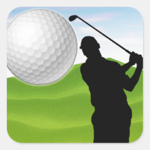 Golf Ball Coming at You Stickers