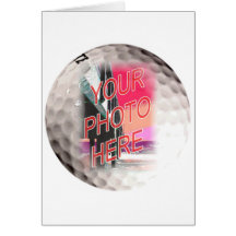 Golf Ball Frame Template Cards