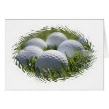 Golf Balls Greeting Card