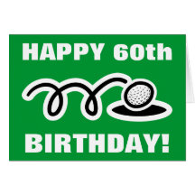 Golf Birthday card | Customisable