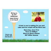 Golf Birthday Party Invitation