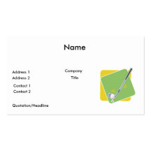 golf club teeing off vector graphic business cards