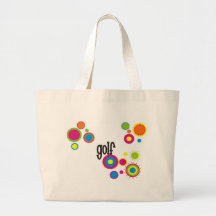 Golf Cool Polka Dots Tote Bag