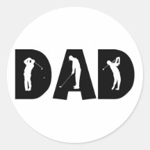 Golf Dad Gift Sticker