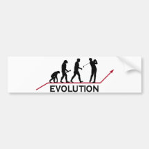 Golf Evolution Bumper Sticker