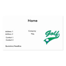 golf logo business card template