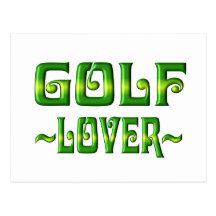 GOLF LOVER POST CARDS