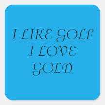 GOLF LOVER STICKERS