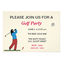 Golf Party Invitation