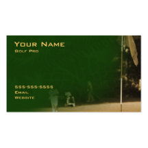 Golf Pro Business Card